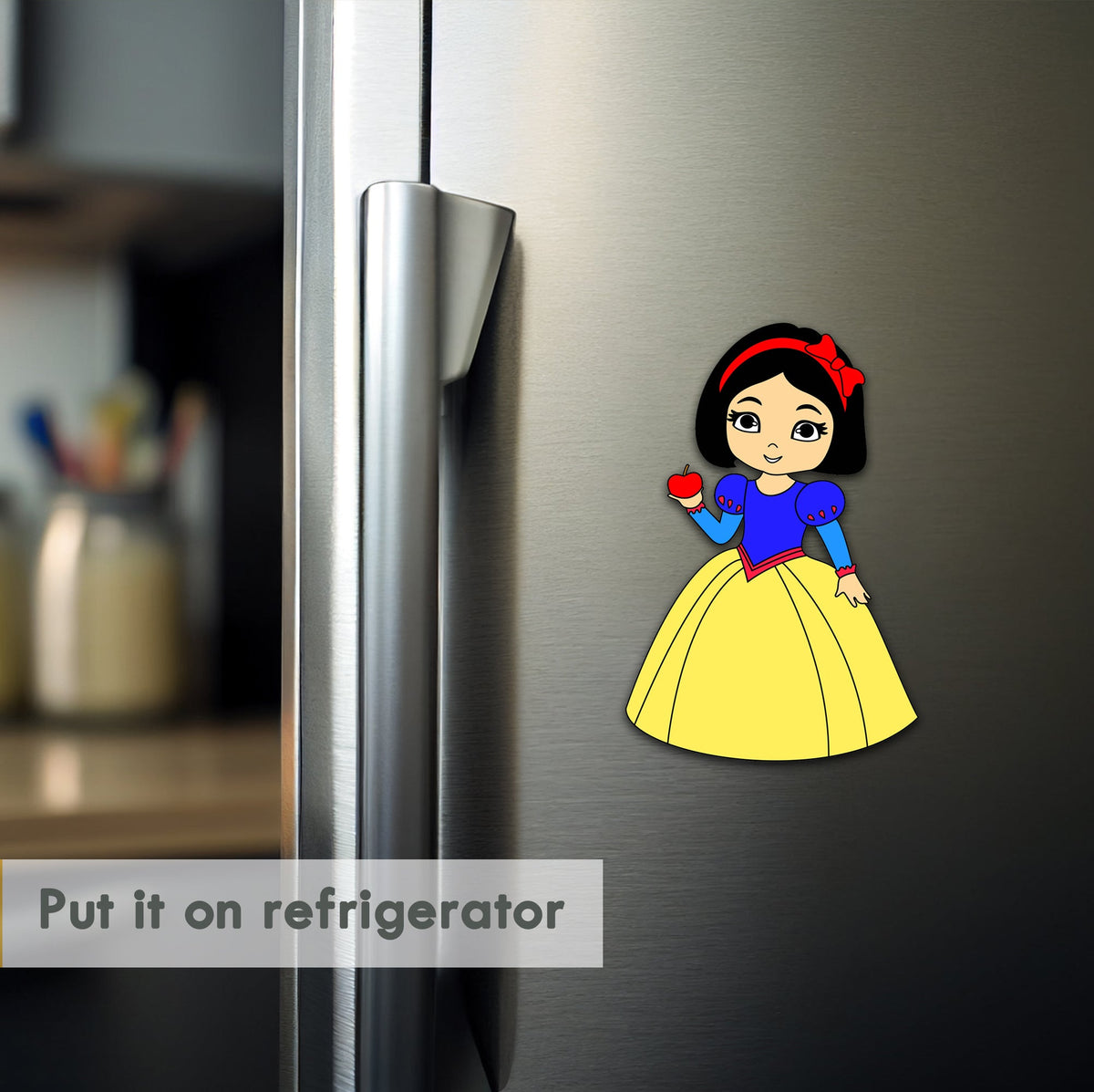 Wooden Fridge Magnet - Princess