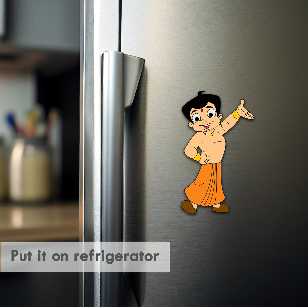 Wooden Fridge Magnet - Chota Bheem
