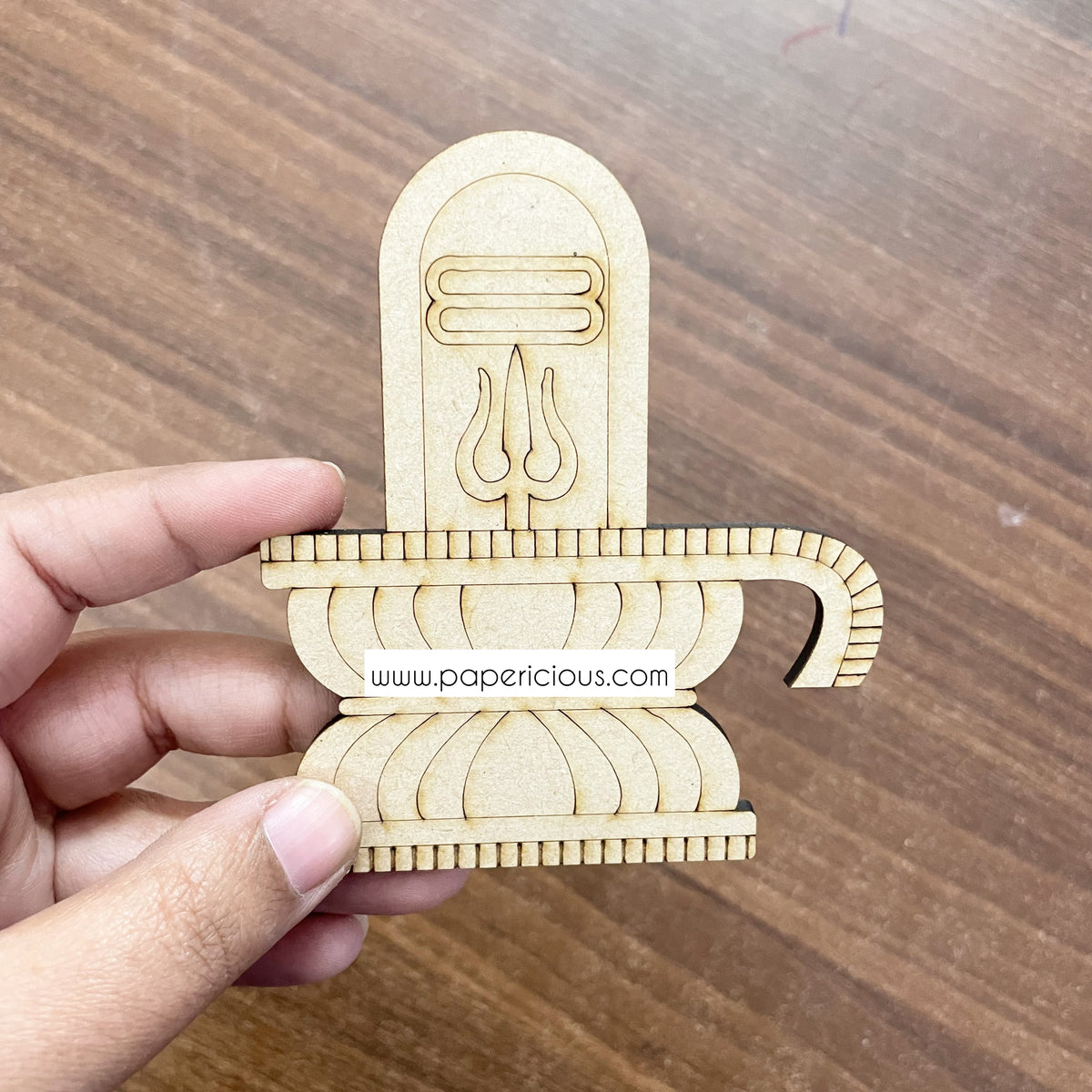 Pre Marked MDF Base - Shivalinga