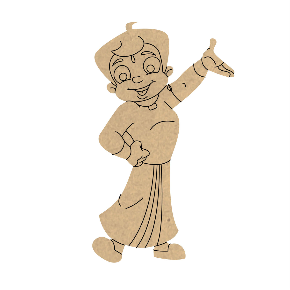 Pre Marked MDF Base - Kids/Chhota Bheem