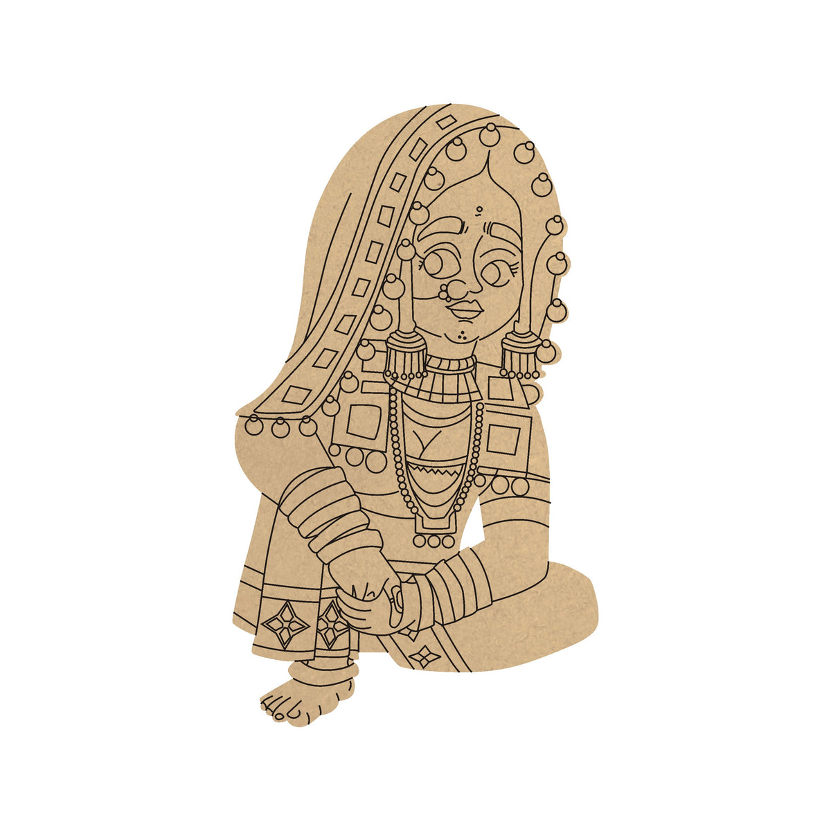 4mm thick Pre Marked MDF Base Banjaran