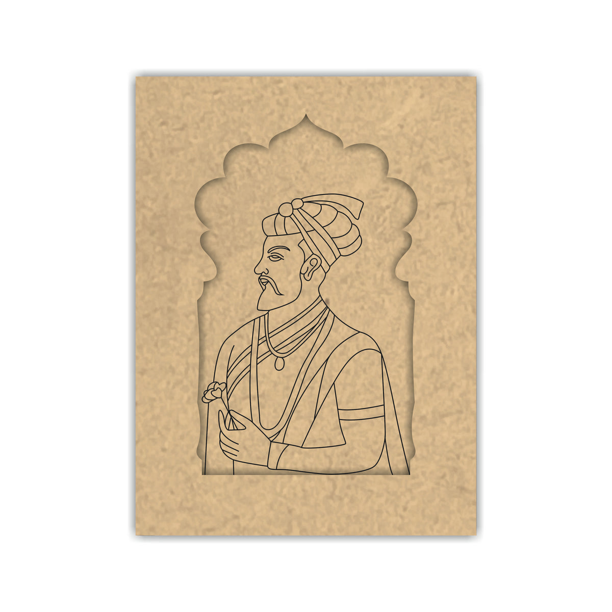 Pre Marked MDF Jharokha - Banna/Mughal King