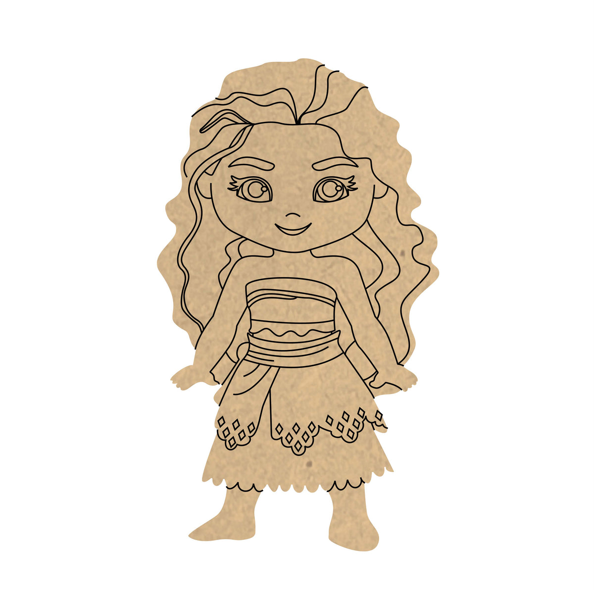 Pre Marked MDF Base - Kids/Moanna