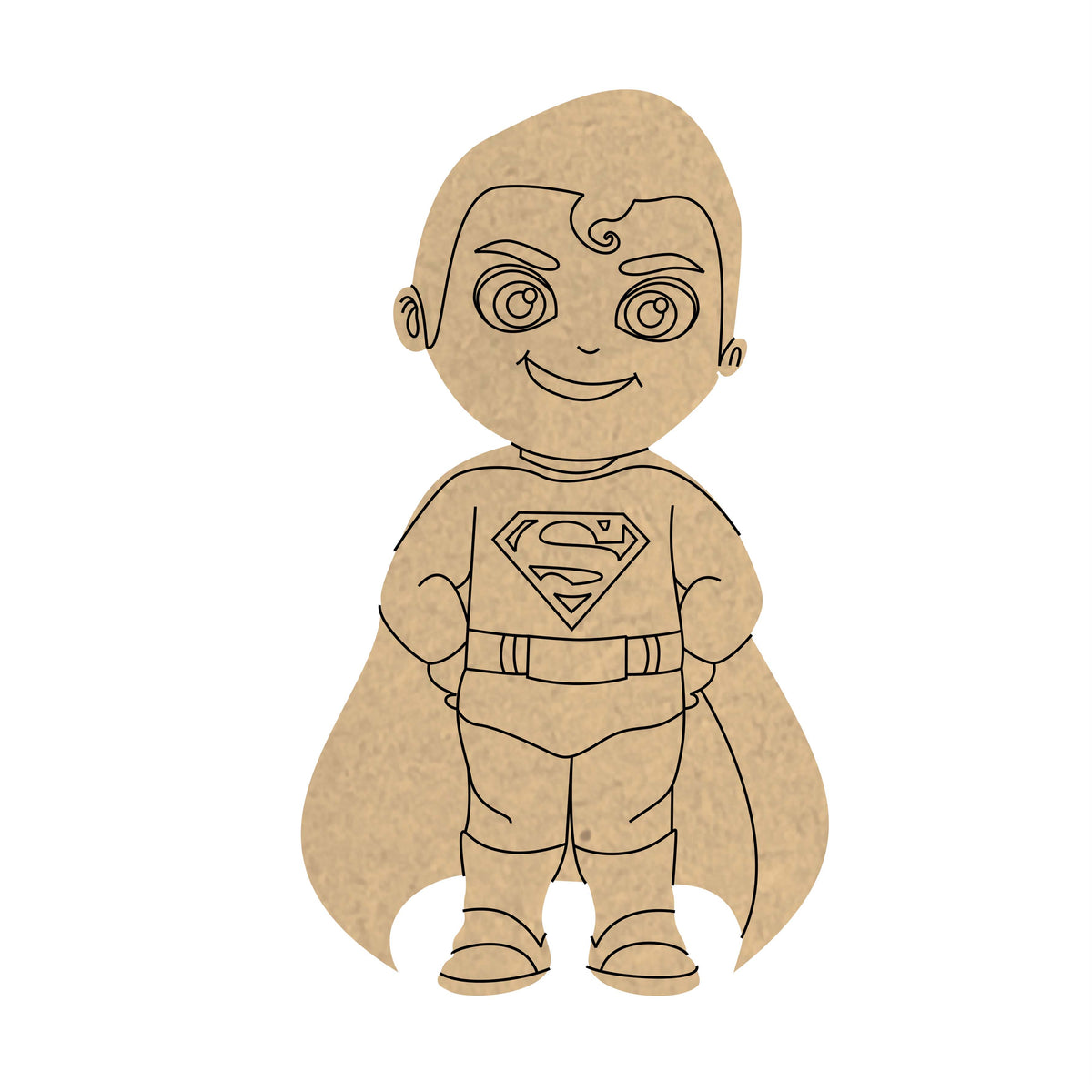 Pre Marked MDF Base - Kids/Superman