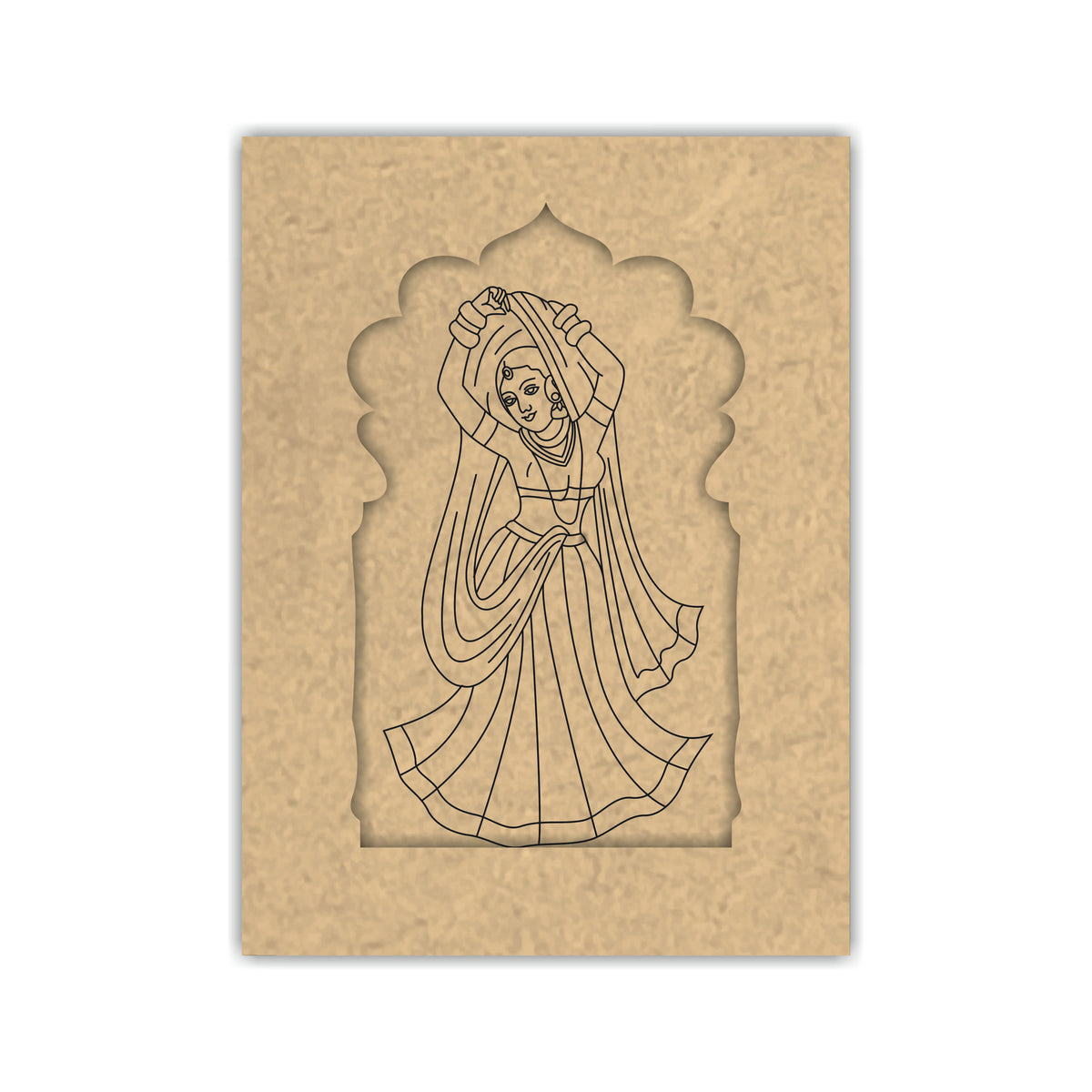 Pre Marked MDF Jharokha - Gopika