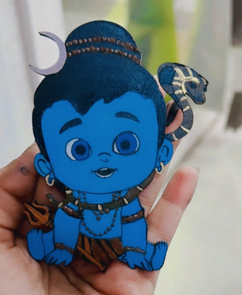 4 mm thick Pre Marked MDF Base Baby Shiva