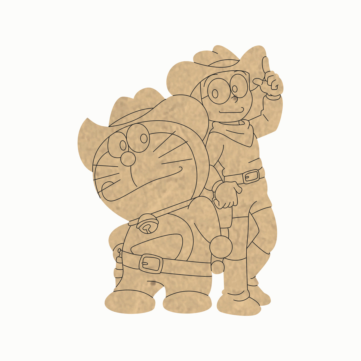 Pre Marked MDF Base - Kids/Doraemon 2