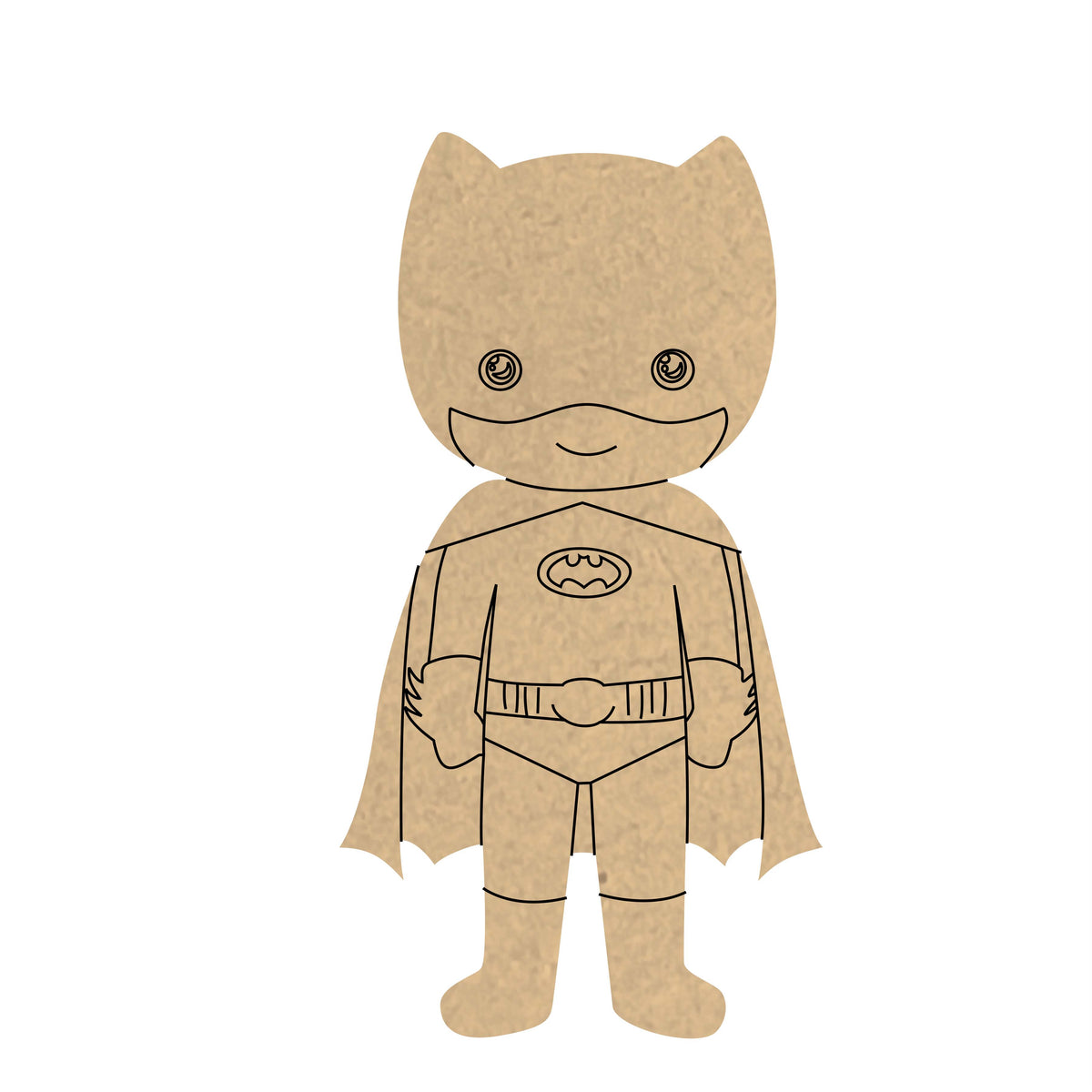 Pre Marked MDF Base - Kids/Batsman