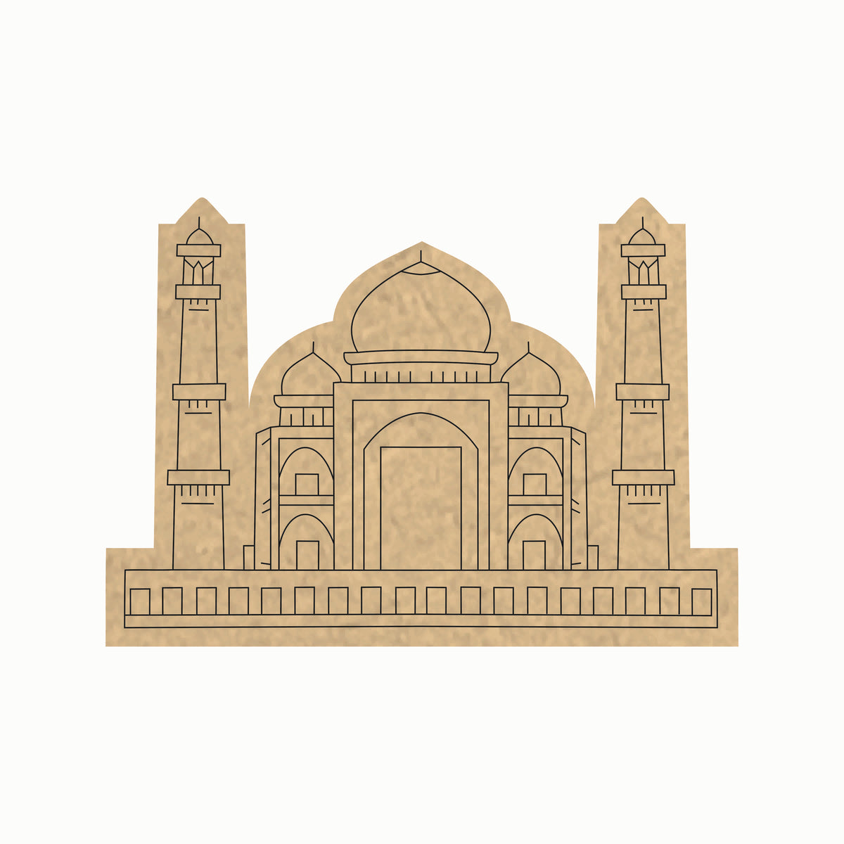 Pre Marked MDF Base - Taj Mahal