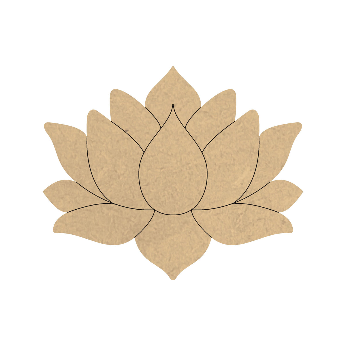 4mm thick Pre Marked MDF Base Pichwai Lotus