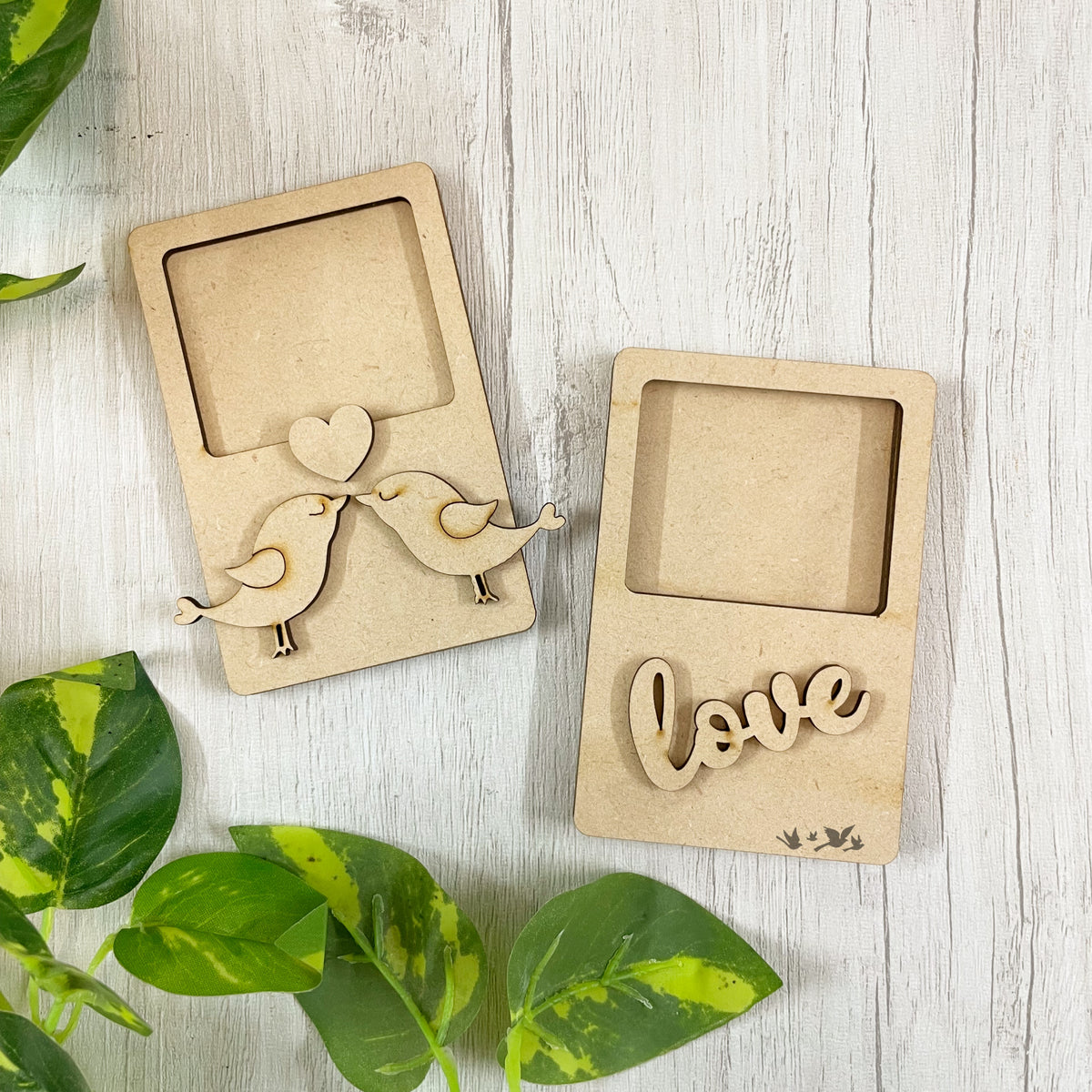 Pre Marked MDF Base - Valentines/Mini frames - love