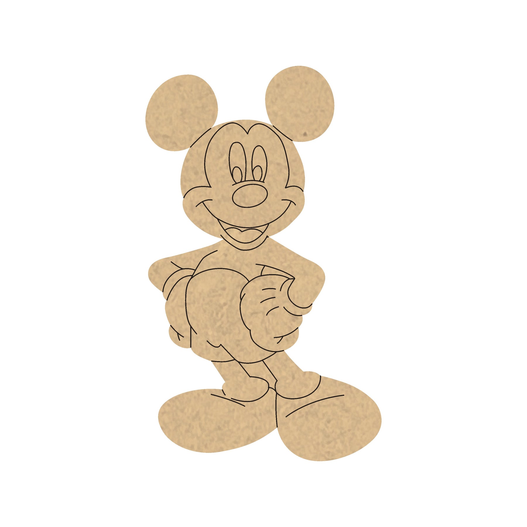 4 mm thick Pre Marked MDF Base Mickey Mouse