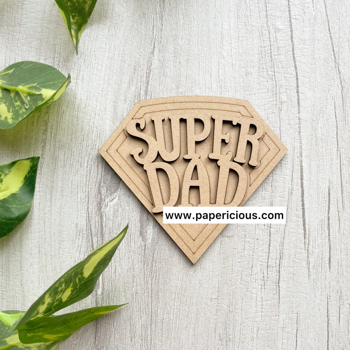 Pre Marked MDF Base - Super Dad