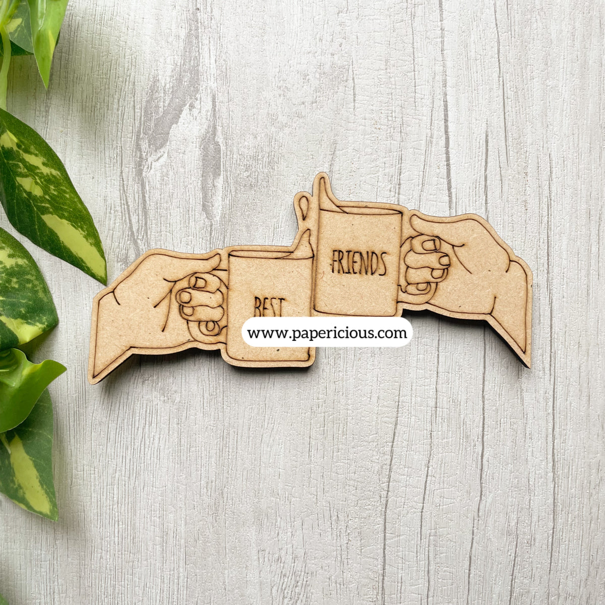 Pre Marked MDF Base - Best Friends Cup