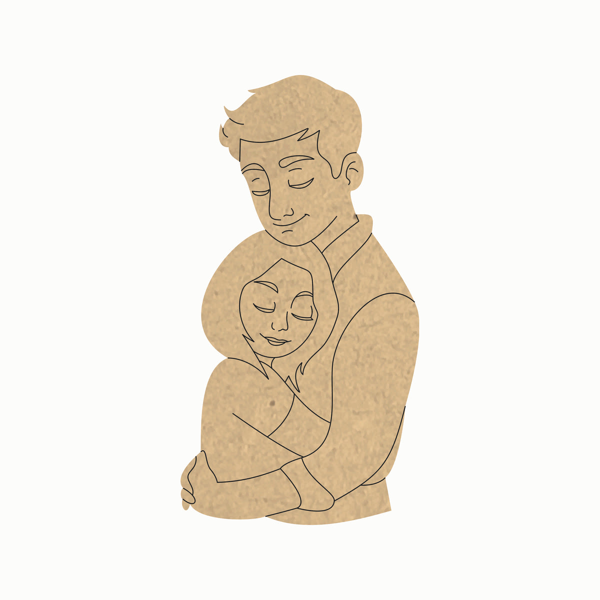 Pre Marked MDF Base - Valentines/Couple #1