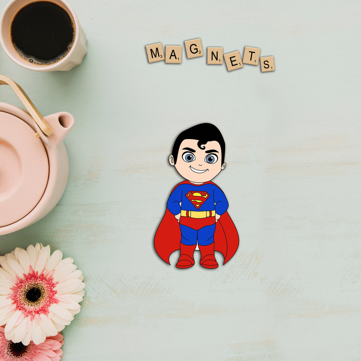 Wooden Fridge Magnet - Spiderman