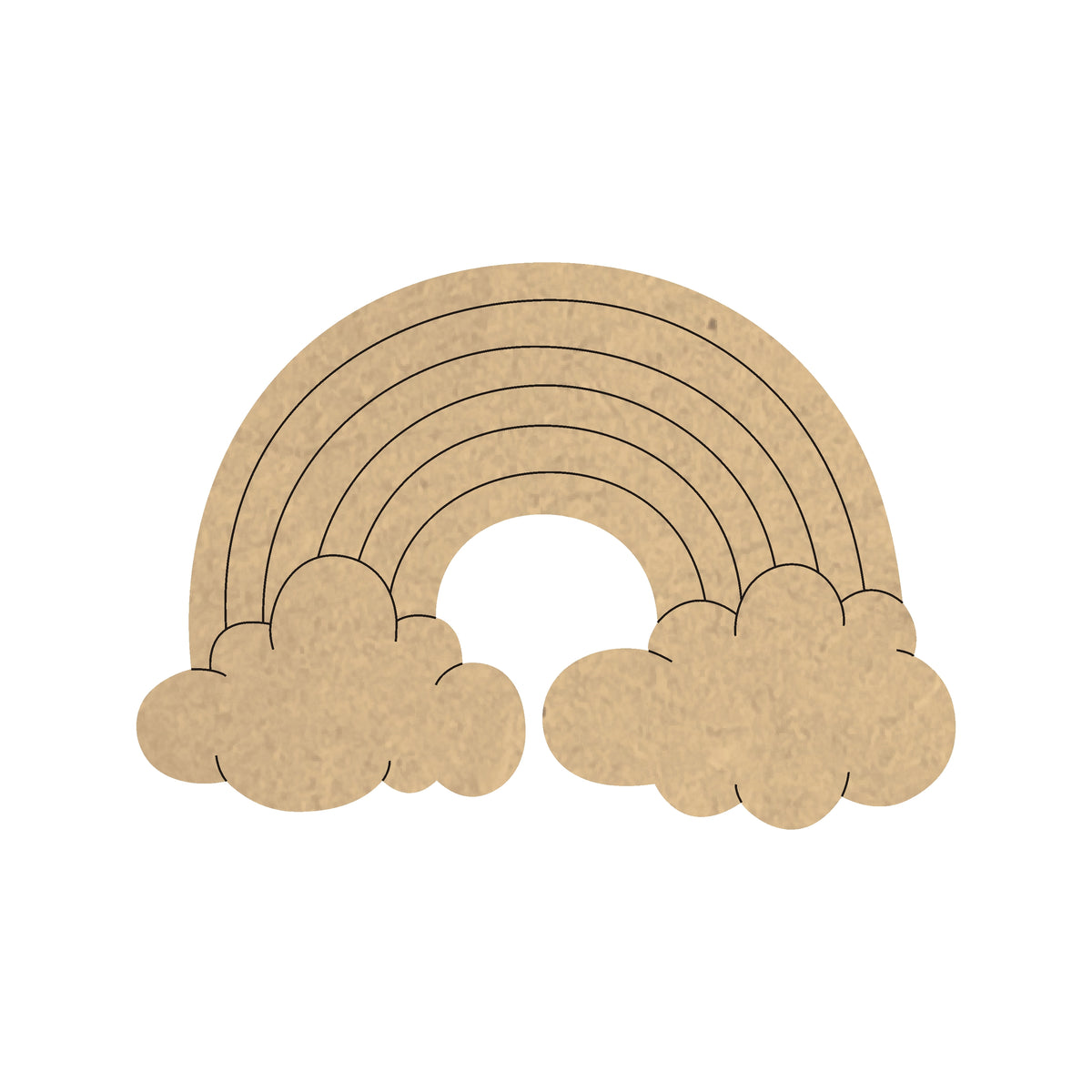 4 mm thick Pre Marked MDF Base Rainbow