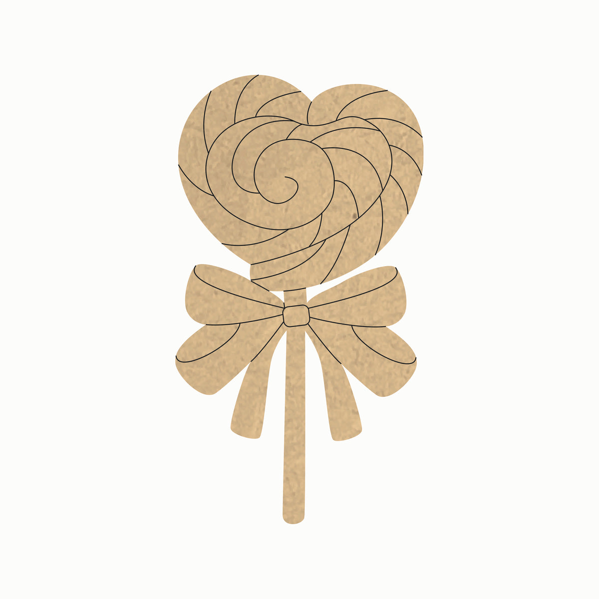 Pre Marked MDF Base - Valentines/Heart Candy