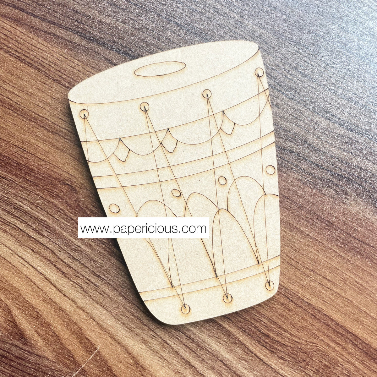 Pre Marked MDF Base - Dholki