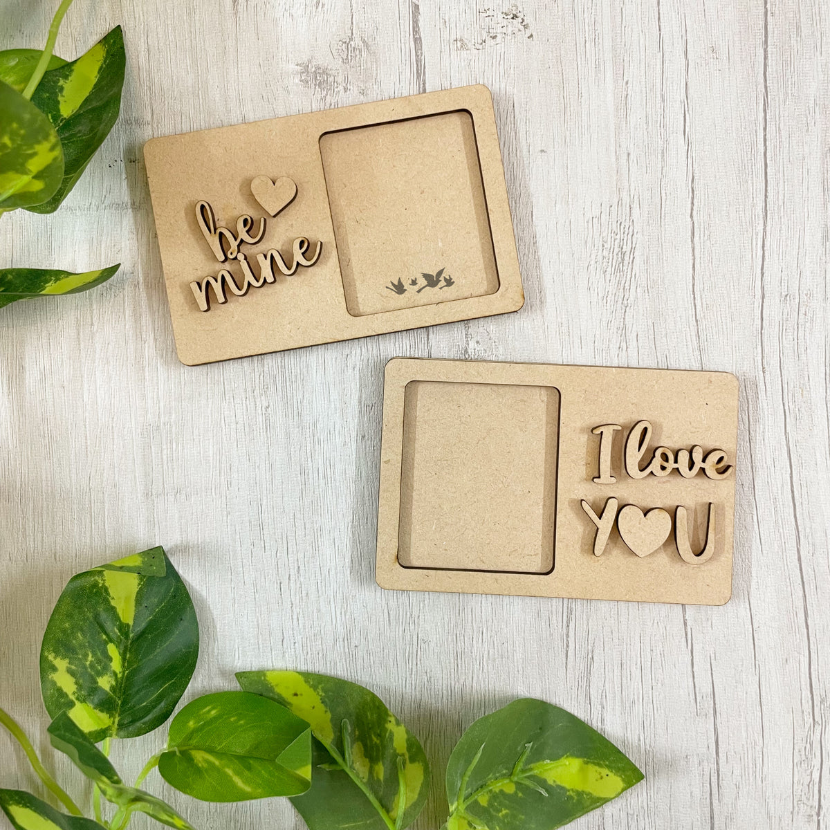 Pre Marked MDF Base - Valentines/Mini frames - Be mine