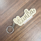 Customised Pre marked Keychain - 2 Layer Name (One Name only)