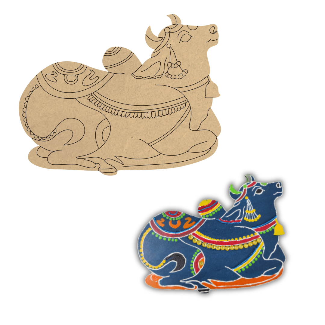 4mm thick Pre Marked MDF Base Nandi Cow