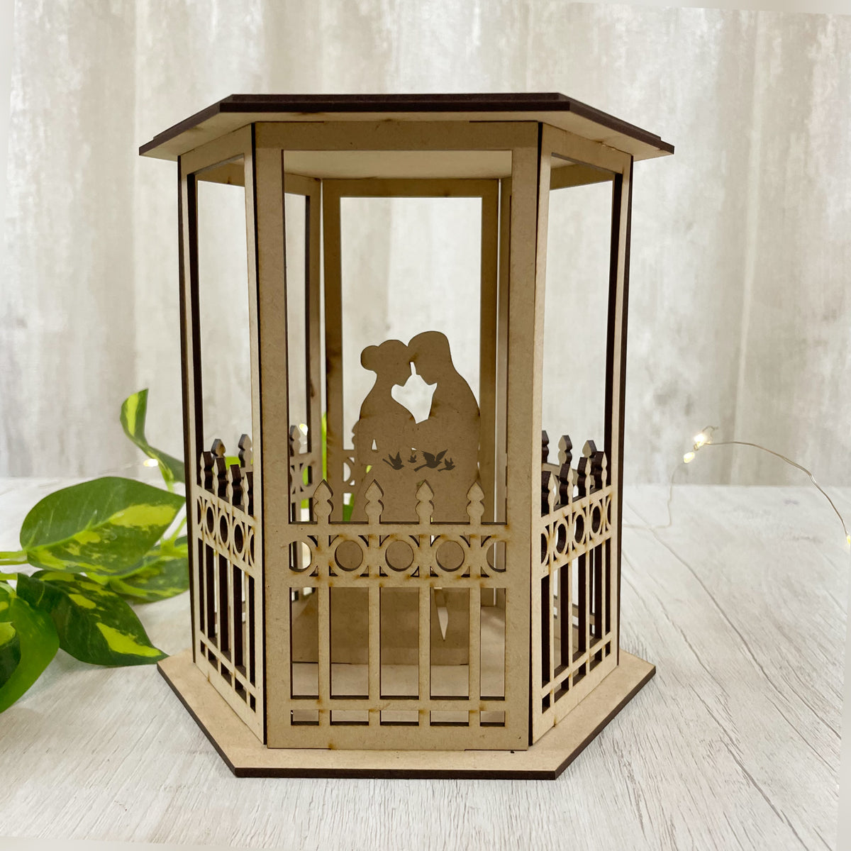 Pre Marked MDF Base - Valentines - 3D love sign