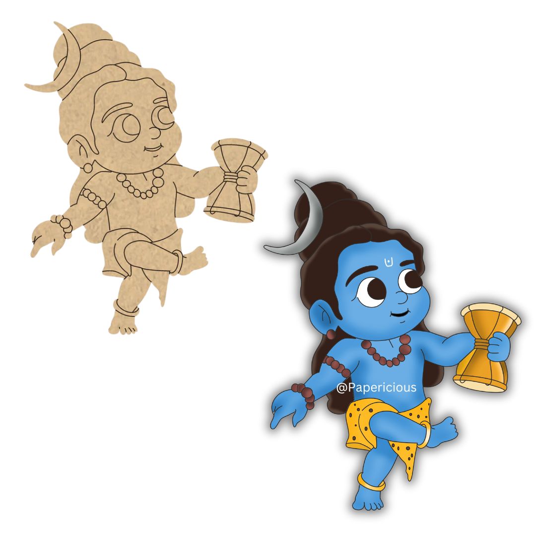 4 mm thick Pre Marked MDF Base Bal Shiva