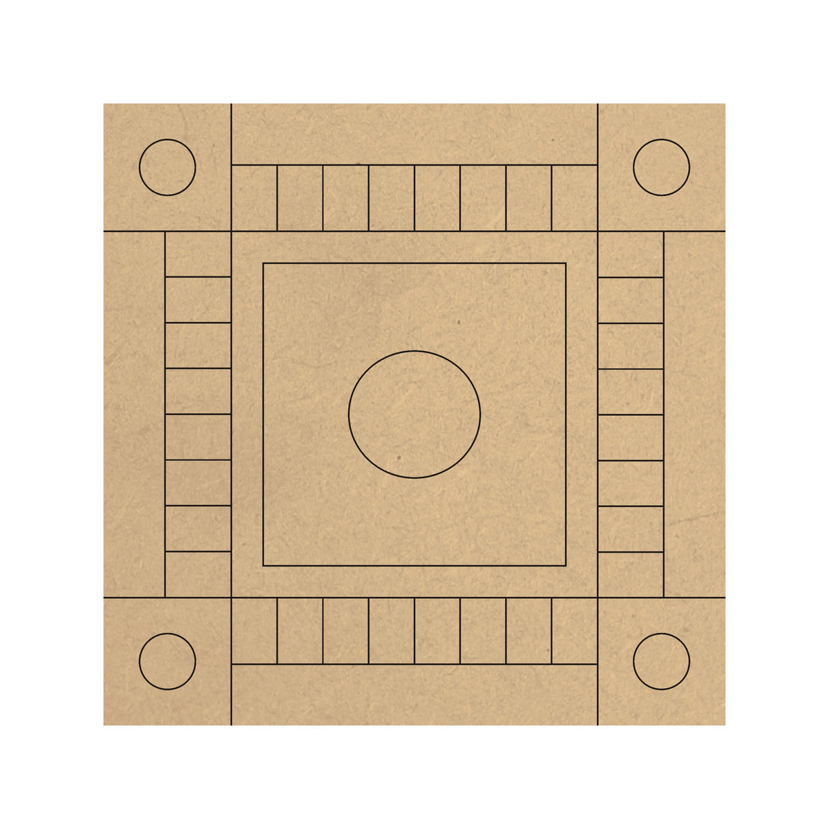 4mm thick Pre Marked MDF Base Square Mandala