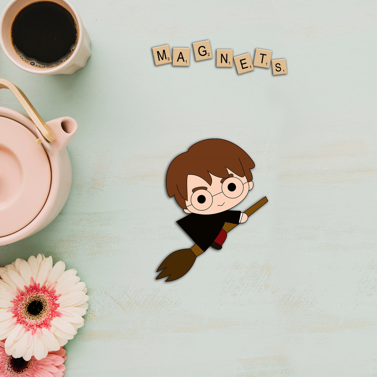 Wooden Fridge Magnet - Harry Porter