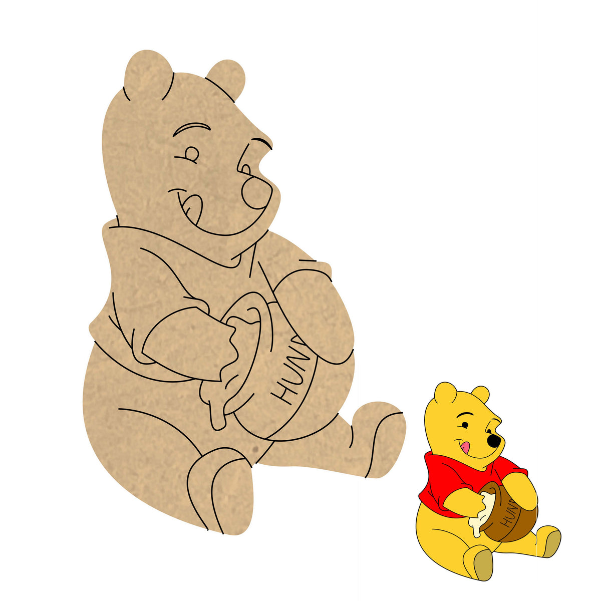 Pre Marked MDF Base - Kids/Pooh