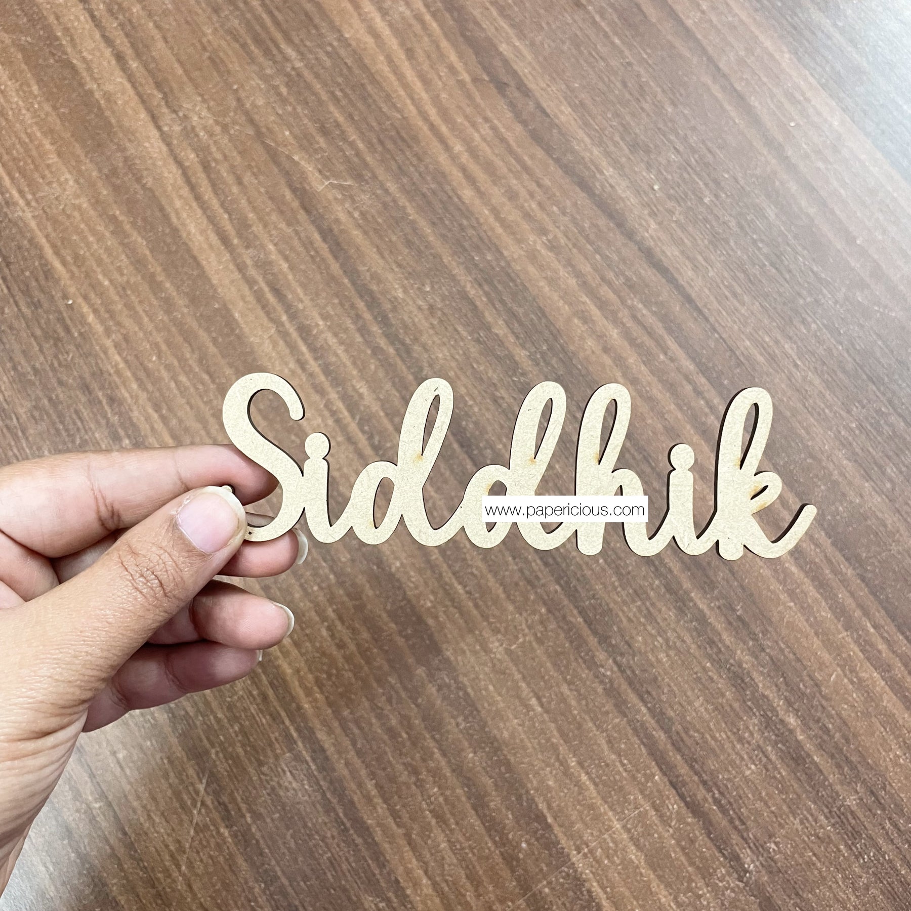 Customised MDF - Name Cutout - One Name Only