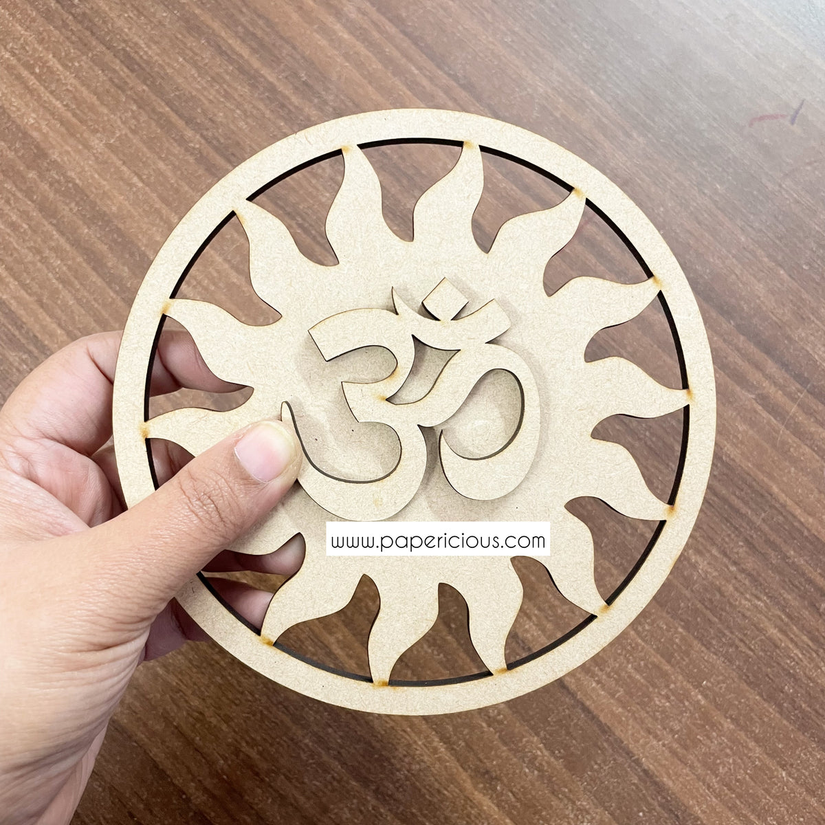 Pre Marked MDF Base - Om mandala - 2 layered