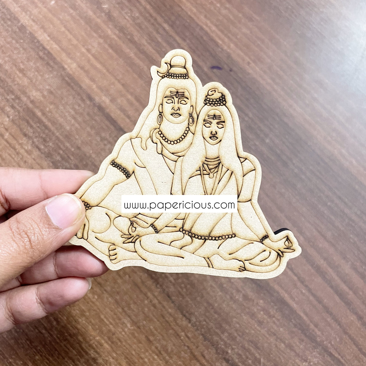 Pre Marked MDF Base - Shiva Parvati