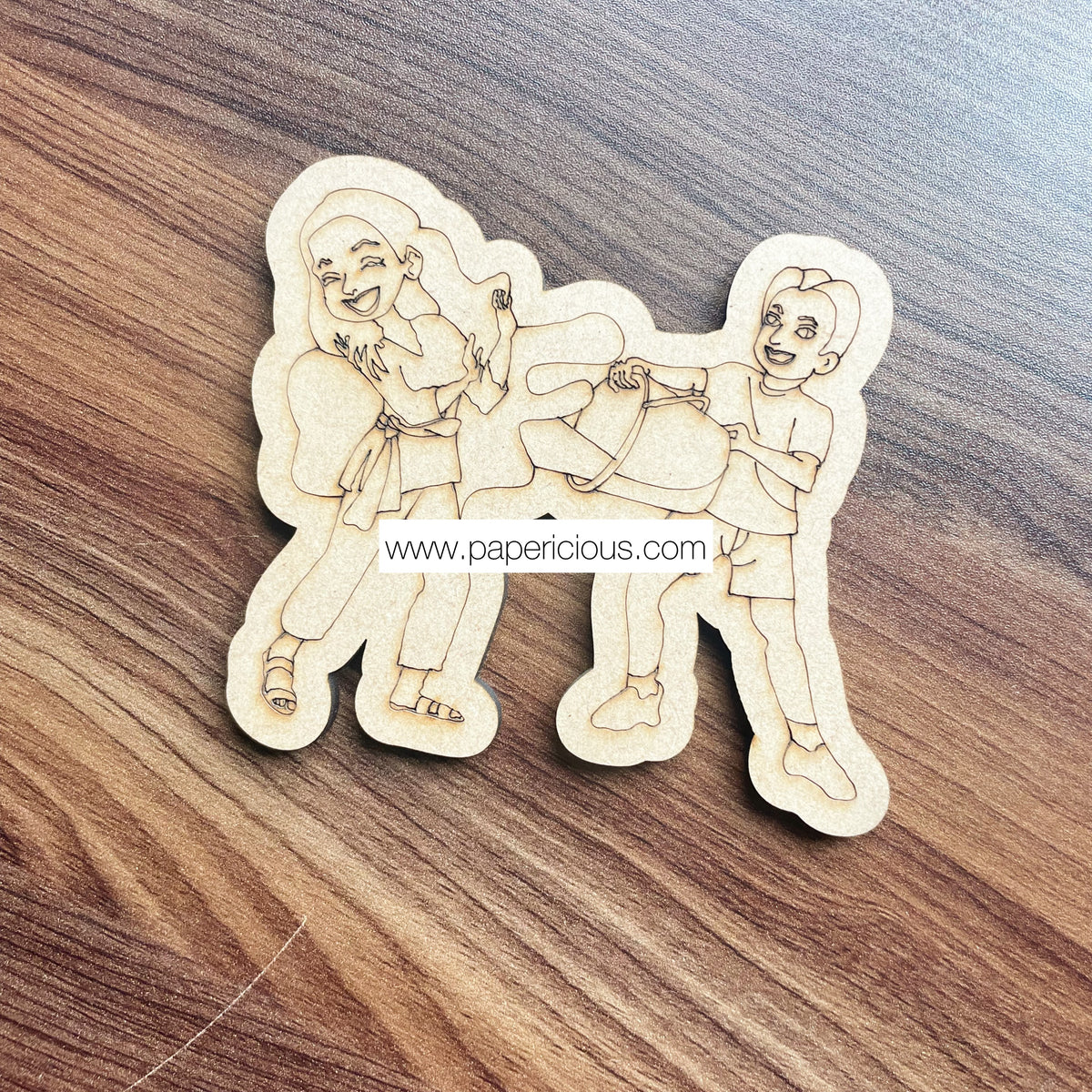 Pre Marked MDF Base - Couple holi