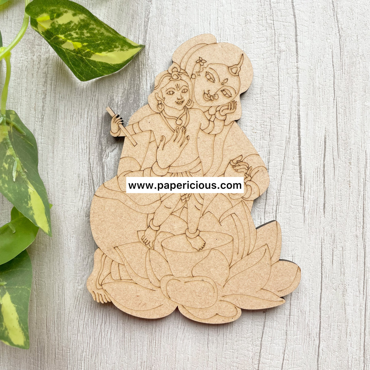 Pre Marked MDF Base - Little Krishna with Yashoda #2