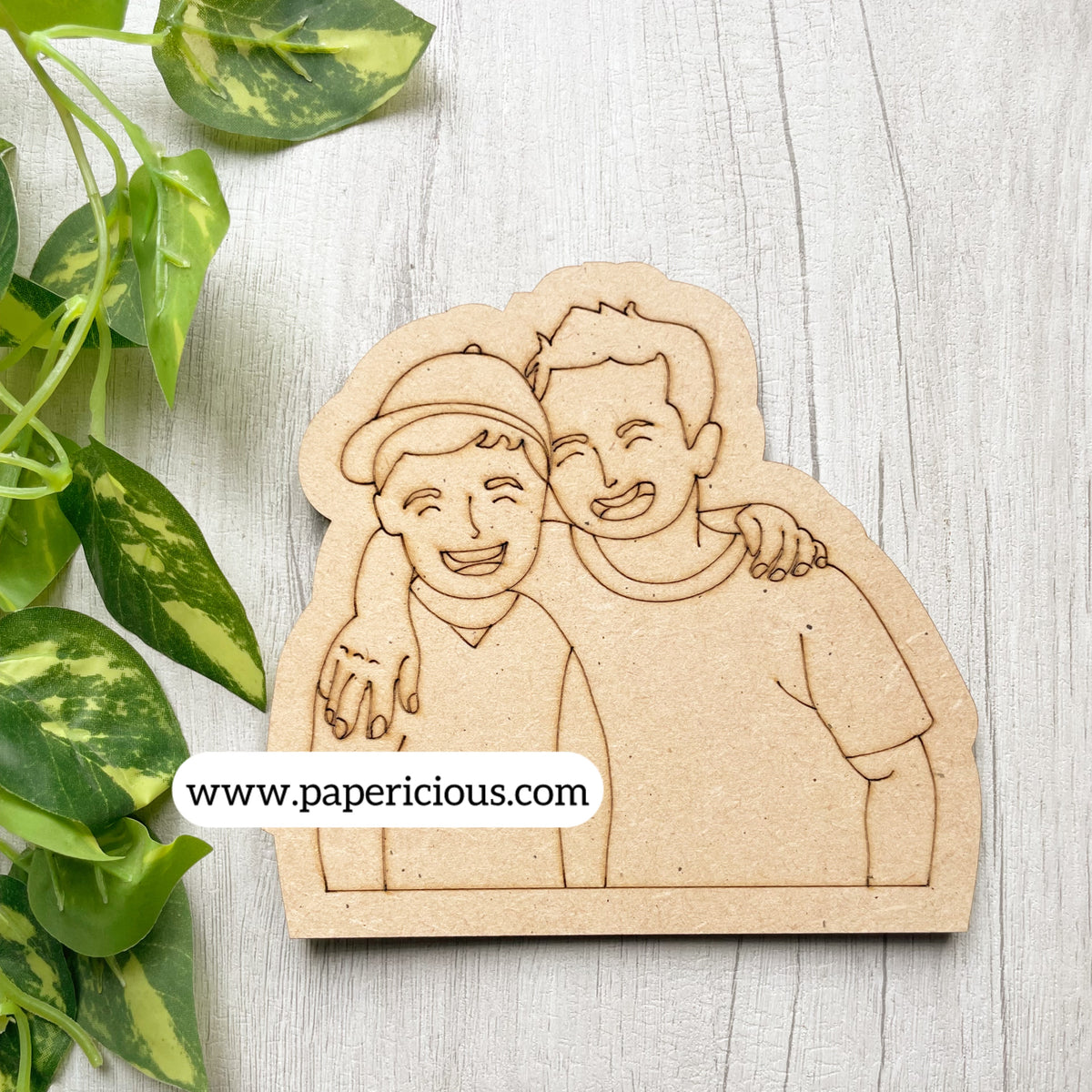 Pre Marked MDF Base - Boy Friends