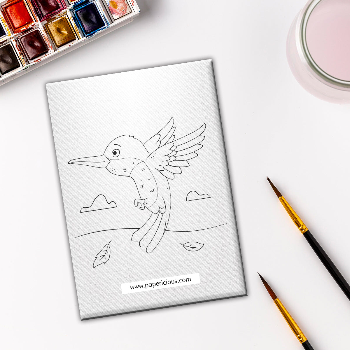 Pre Marked DIY Canvas - Humming Bird Style 7