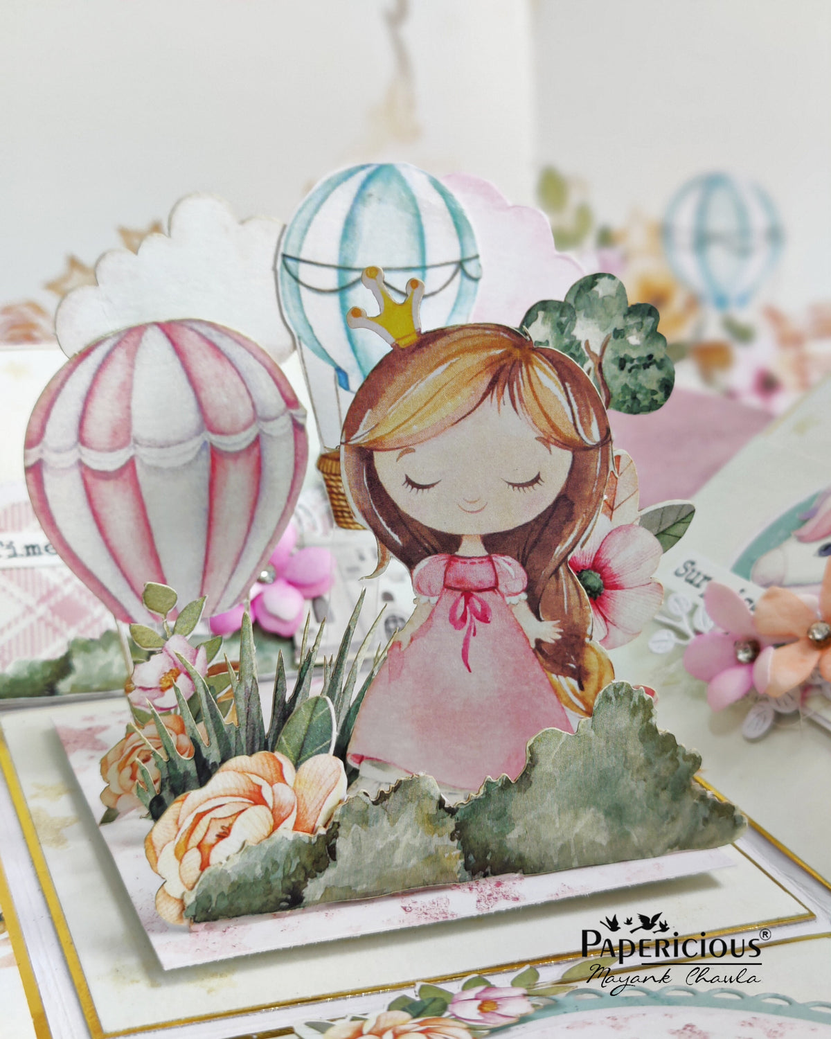 PAPERICIOUS - Moonlight Bella - Designer Pattern Printed Scrapbook Papers 12x12 inch / 20 sheets