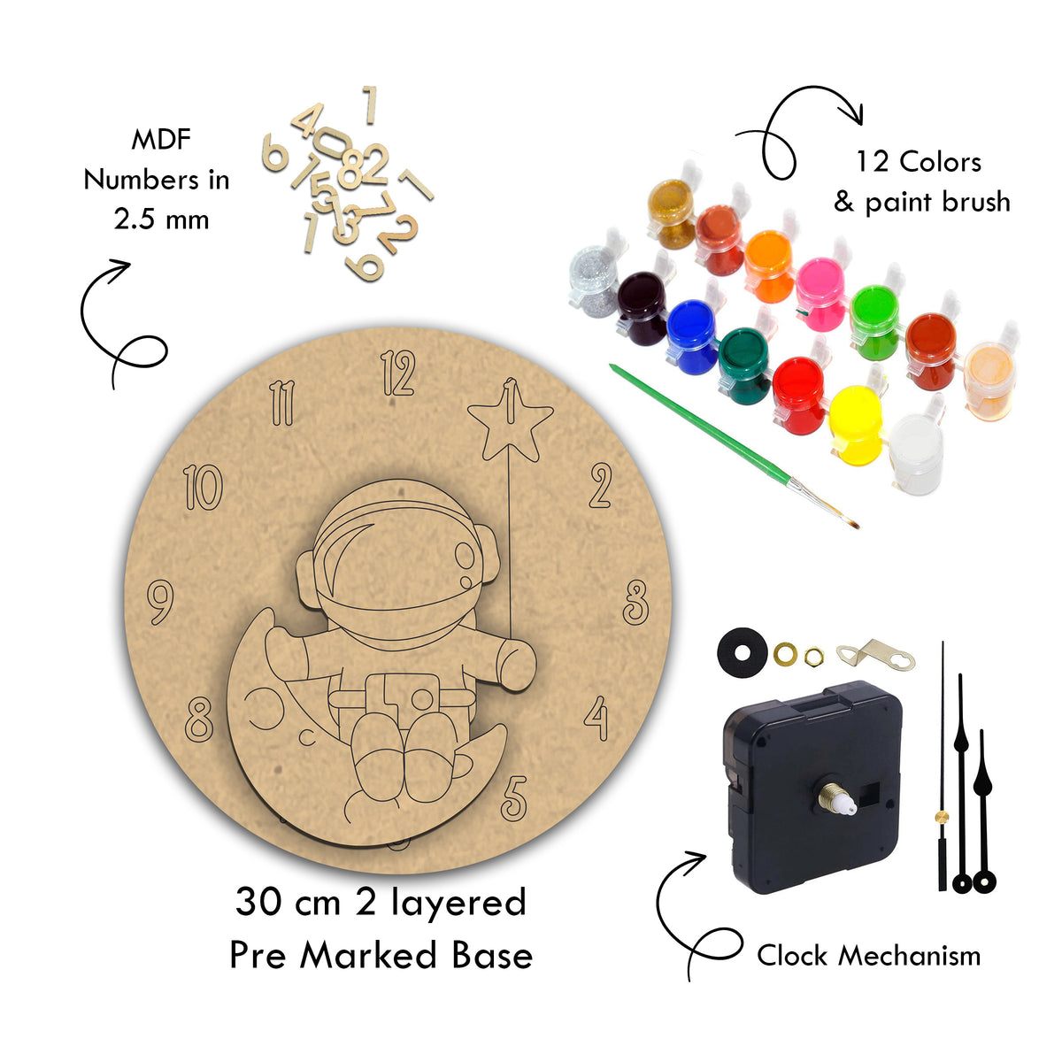 Galaxy 2 Layered Mdf Coloring Kit