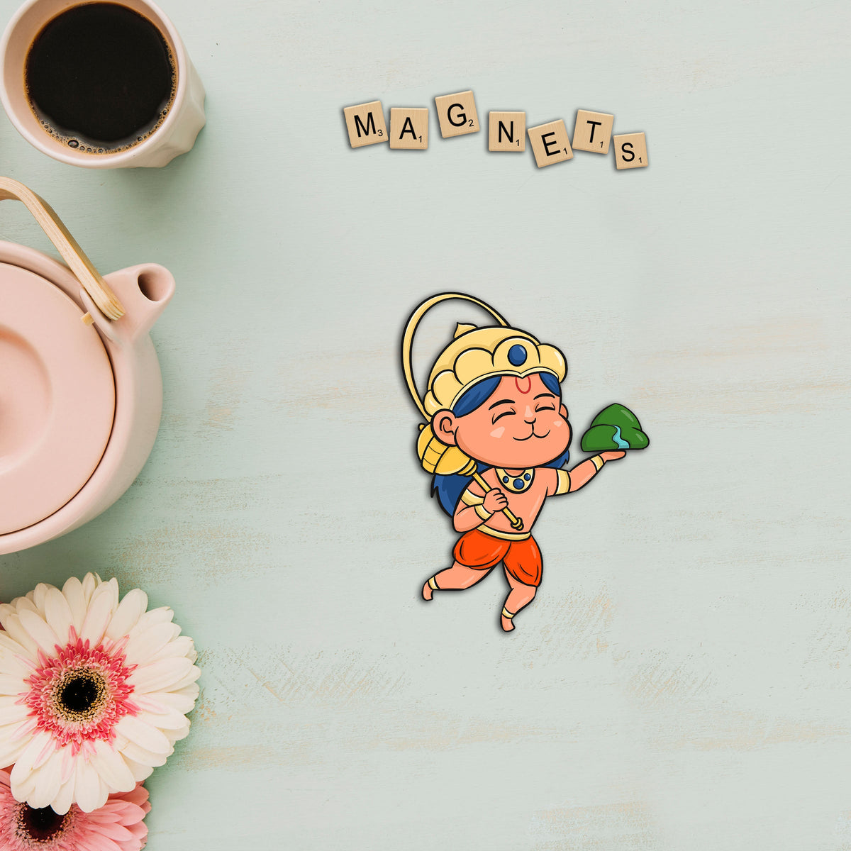 Wooden Fridge Magnet - Bal Hanuman
