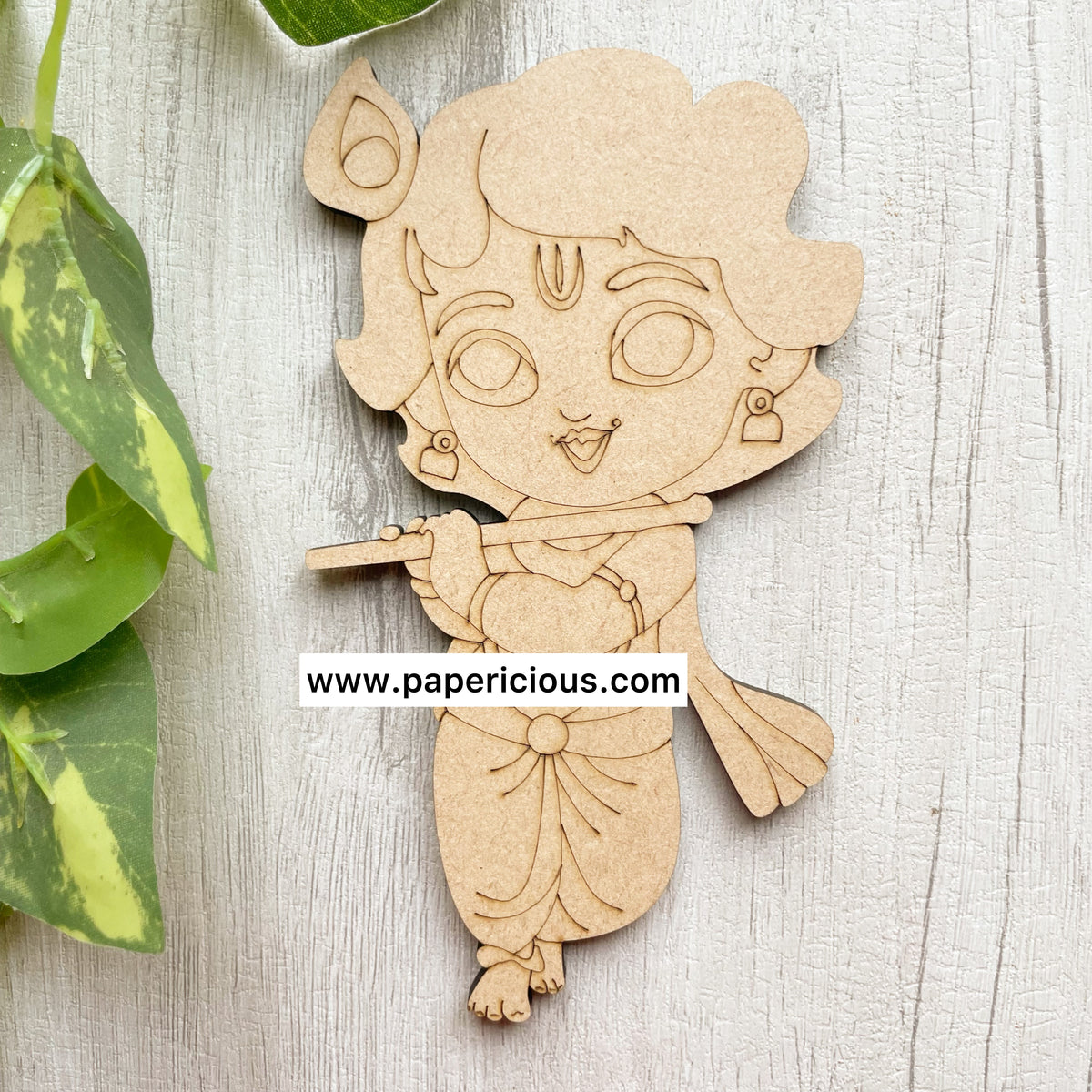 Pre Marked MDF Base - Krishna Style #2