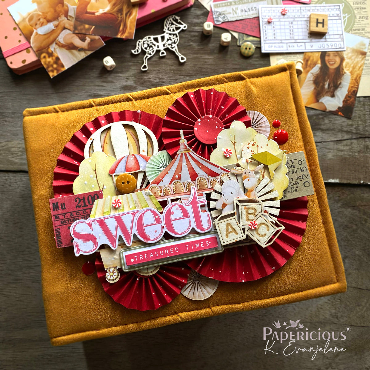 PAPERICIOUS - Baby Shower - Designer Pattern Printed Scrapbook Papers 12x12 inch / 20 sheets