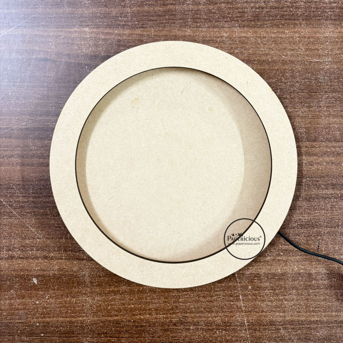 Pre Marked MDF Base - Moon Lamp Base