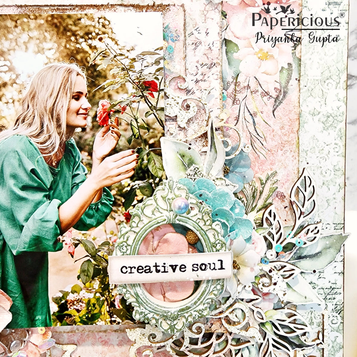 PAPERICIOUS - Aurora - Designer Pattern Printed Scrapbook Papers 12x12 inch / 20 sheets