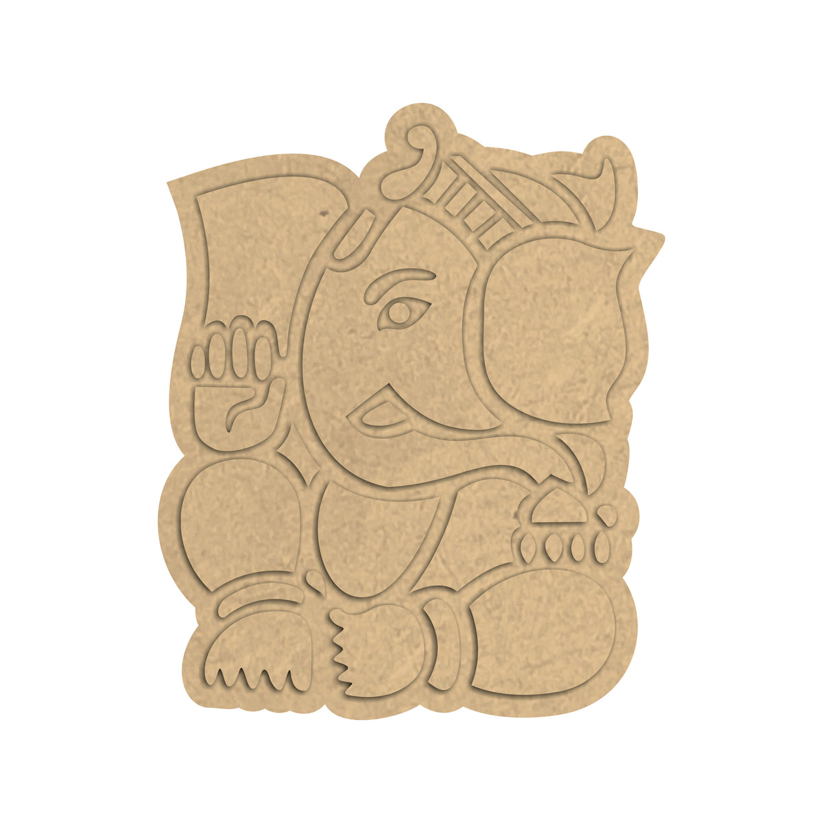 Pre Marked MDF Base - Ganesha - 2 Layered