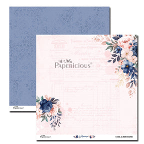 PAPERICIOUS - Veronica -  Designer Pattern Printed Scrapbook Papers 12x12 inch  / 20 sheets