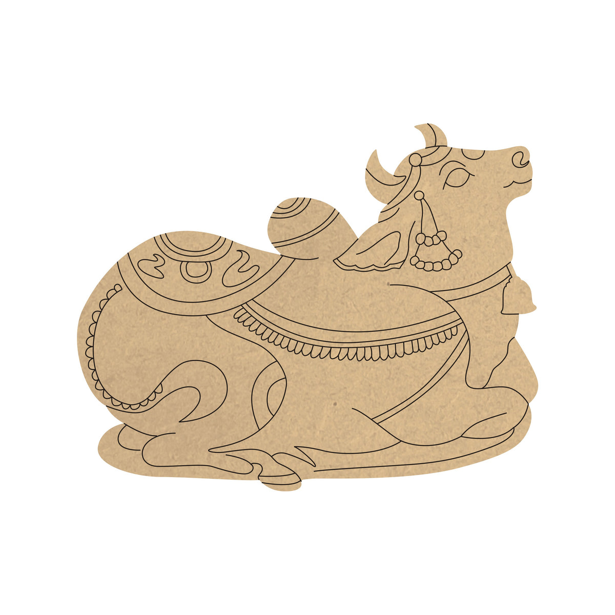 4mm thick Pre Marked MDF Base Nandi Cow