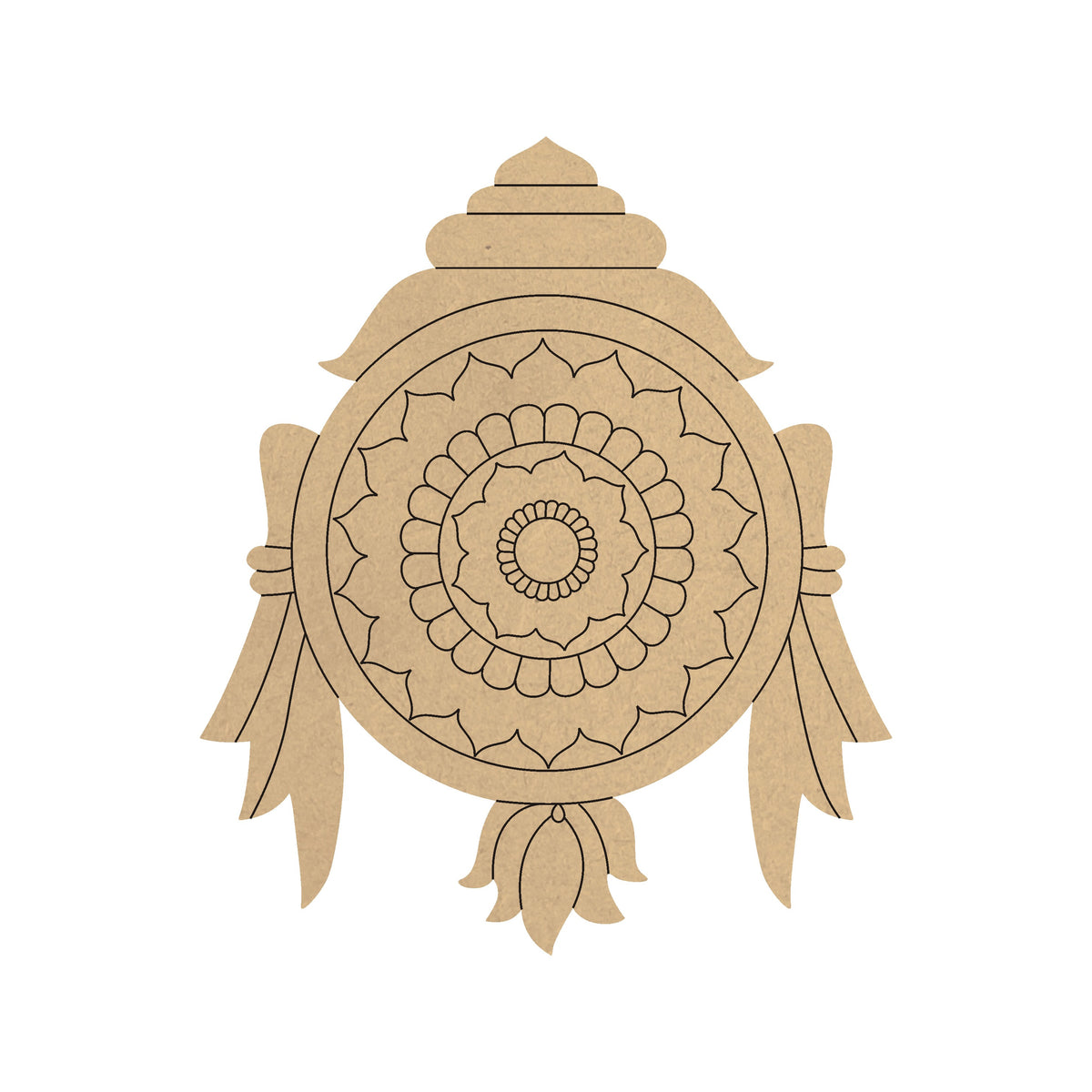 4mm thick Pre Marked MDF Base Balaji Chakra