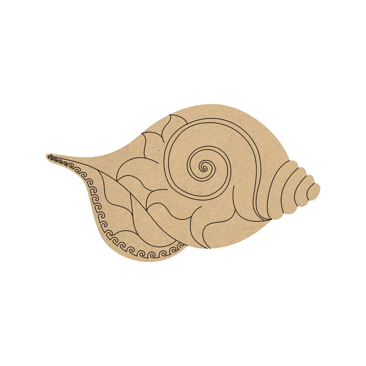 4mm thick Pre Marked MDF Base Shankh